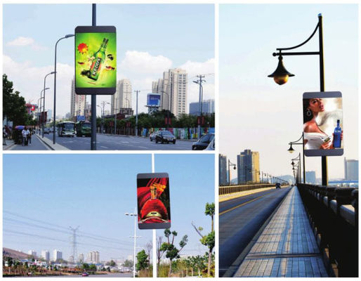China P5mm Street Pole LED Display Billboard Full Color Outdoor Digital Advertising Screens supplier